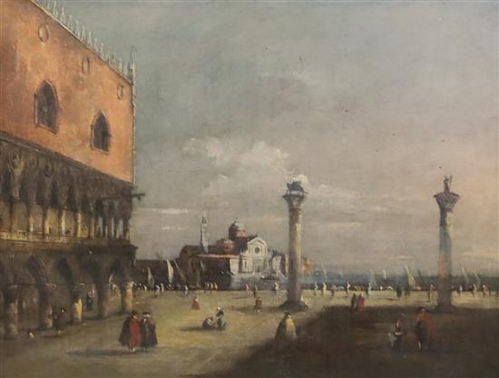 Circle of Francesco Guardi (1712-1793) St Marks Square, Venice 12.5 x 16in.